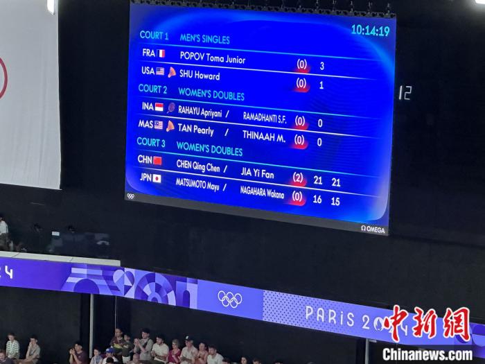 凡尘组合在巴黎奥运羽毛