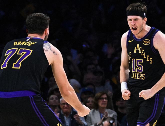 卢卡三双破科比纪录 湖人双核力克森林狼升至西